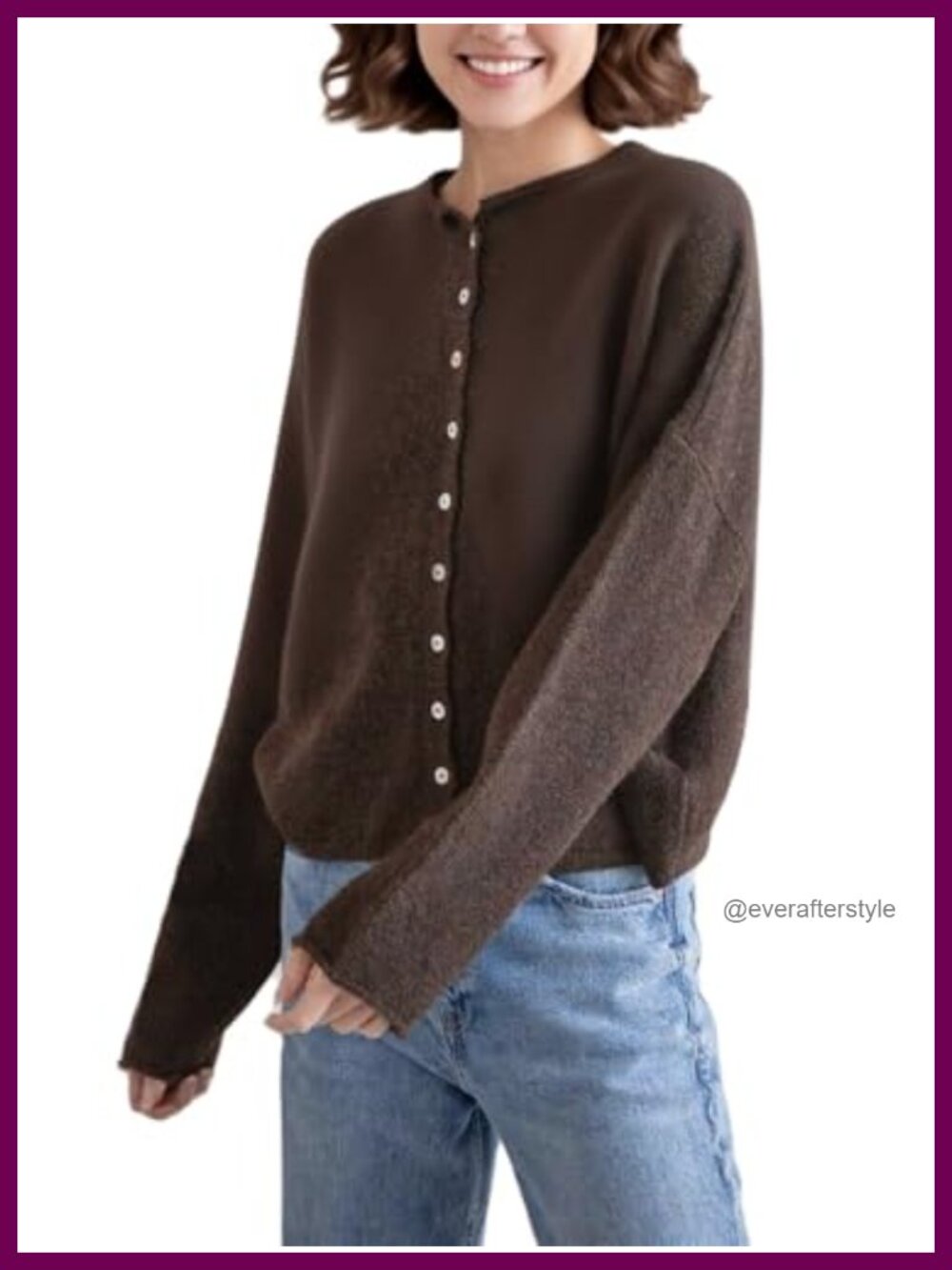 Y2k Cable Knit Cardigan Long Sleeve Button Down Loose Fit Fall